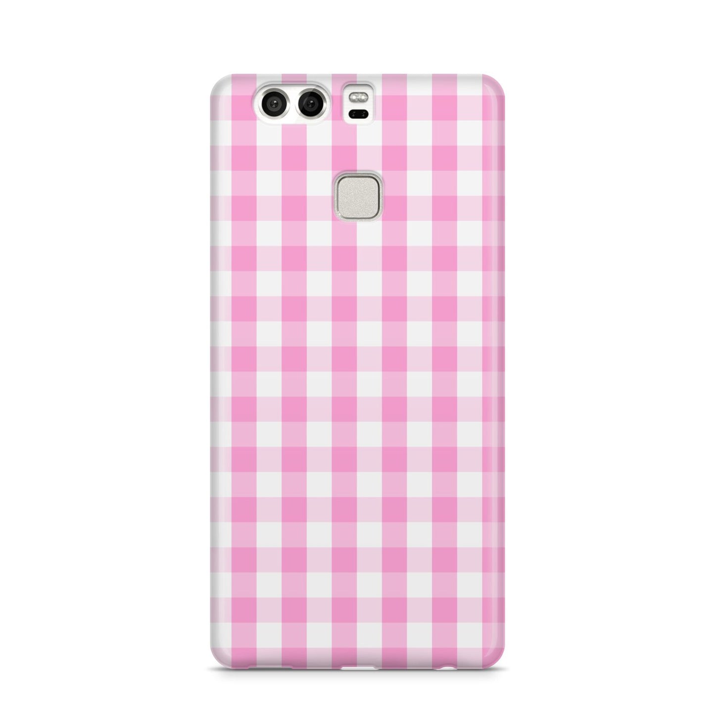 Pink Gingham Check Huawei P9 Case