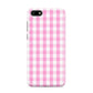 Pink Gingham Check Huawei Y5 Prime 2018 Phone Case