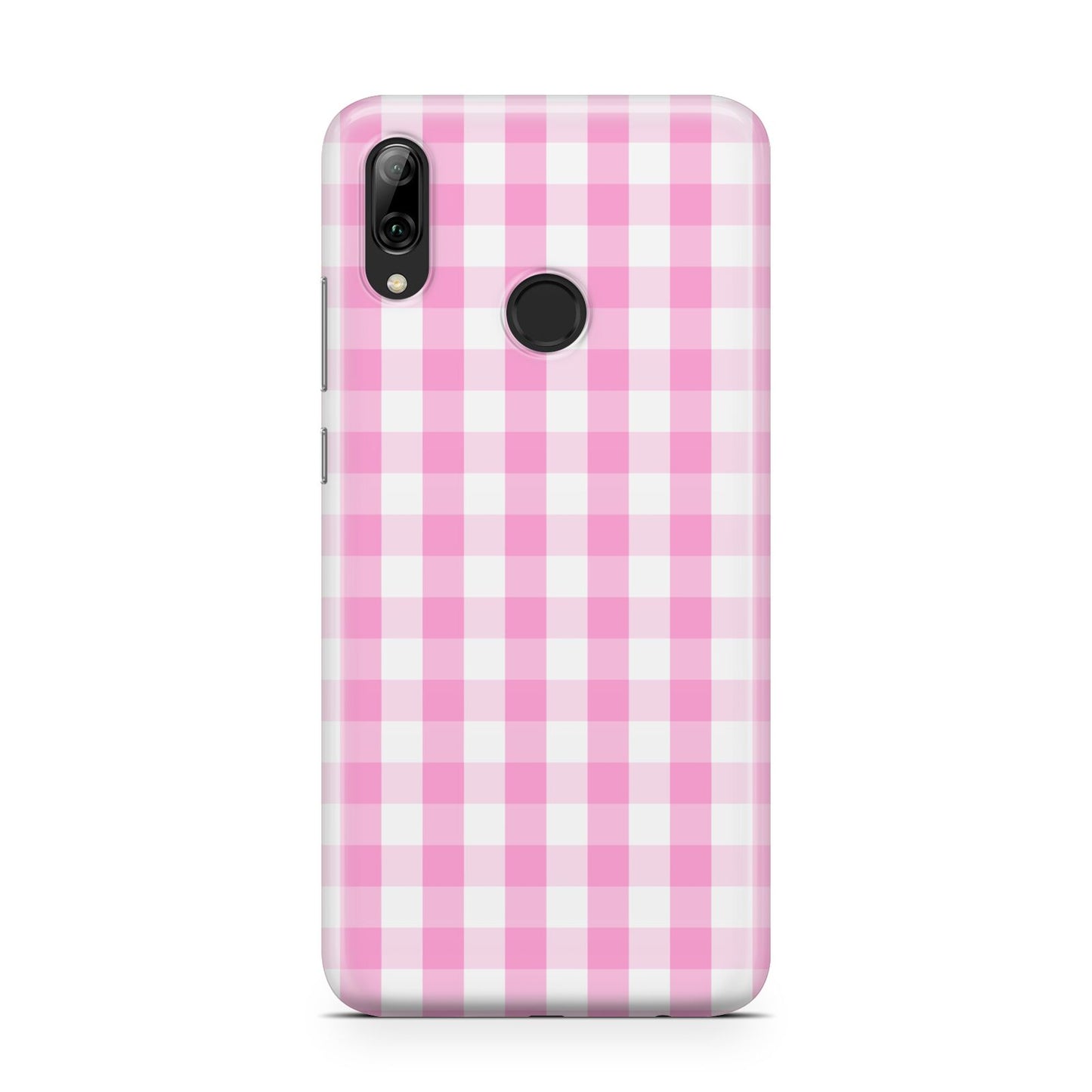 Pink Gingham Check Huawei Y7 2019
