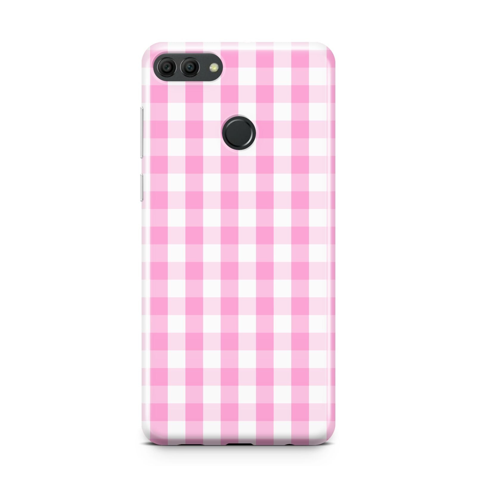 Pink Gingham Check Huawei Y9 2018