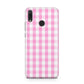 Pink Gingham Check Huawei Y9 2019