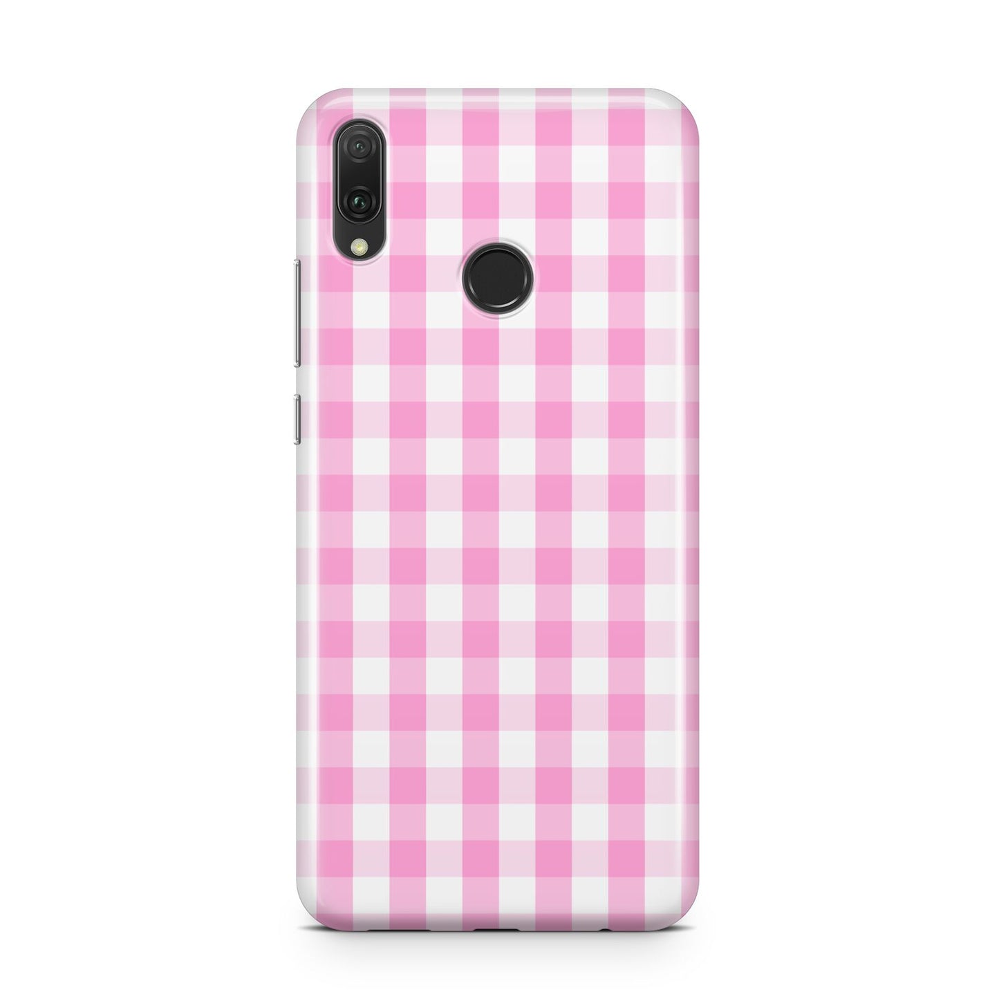 Pink Gingham Check Huawei Y9 2019