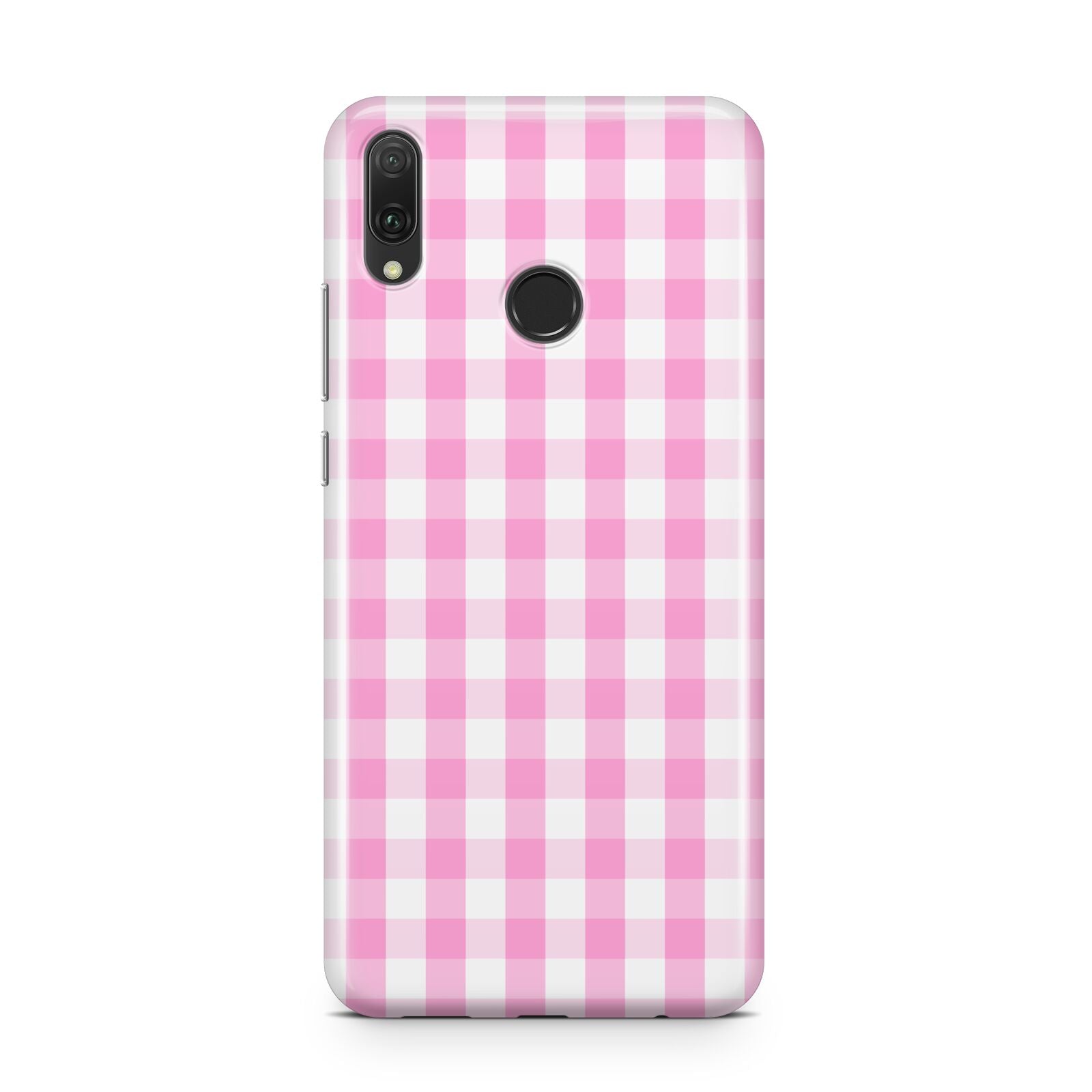 Pink Gingham Check Huawei Y9 2019