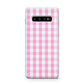 Pink Gingham Check Protective Samsung Galaxy Case