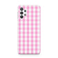 Pink Gingham Check Samsung A32 5G Case