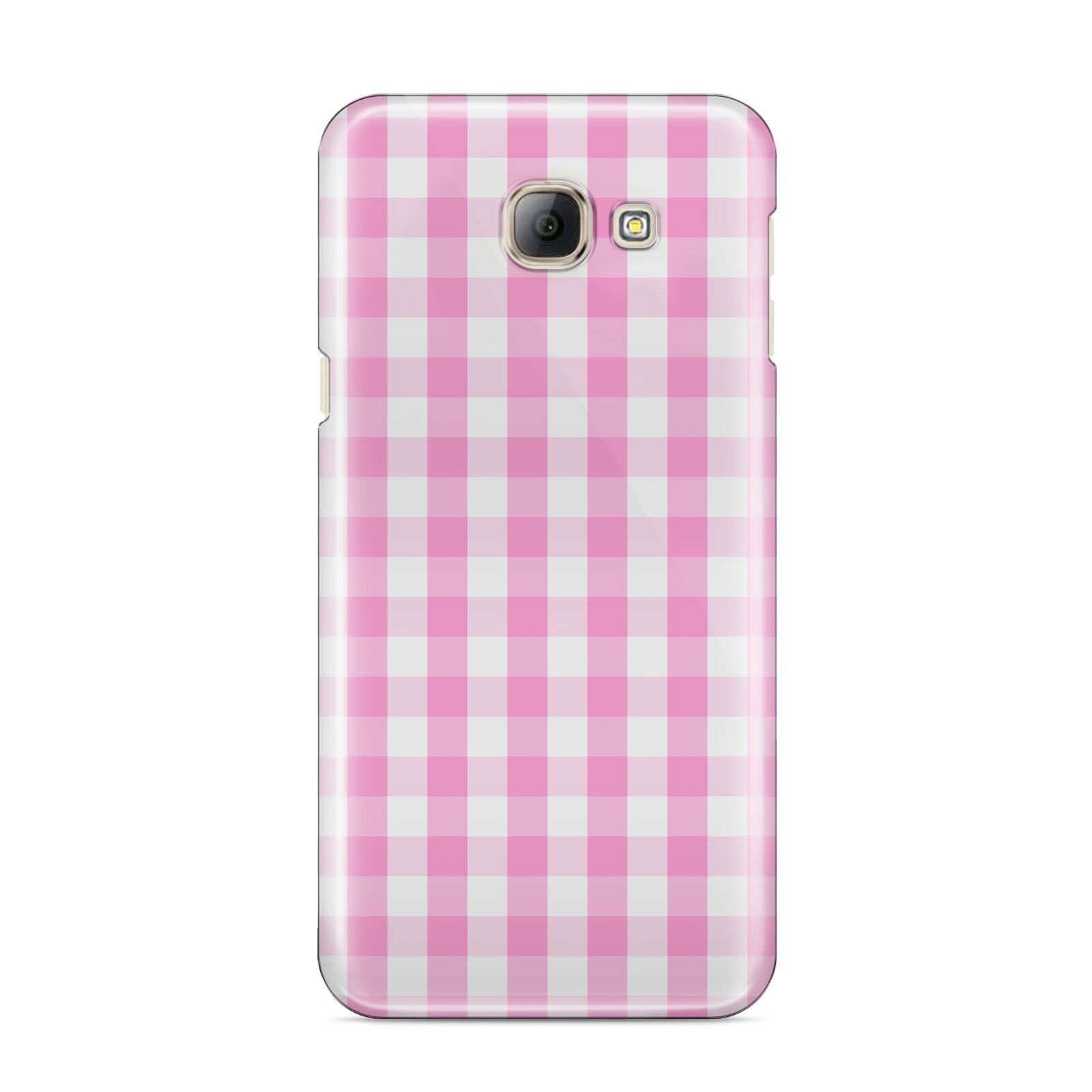 Pink Gingham Check Samsung Galaxy A8 2016 Case