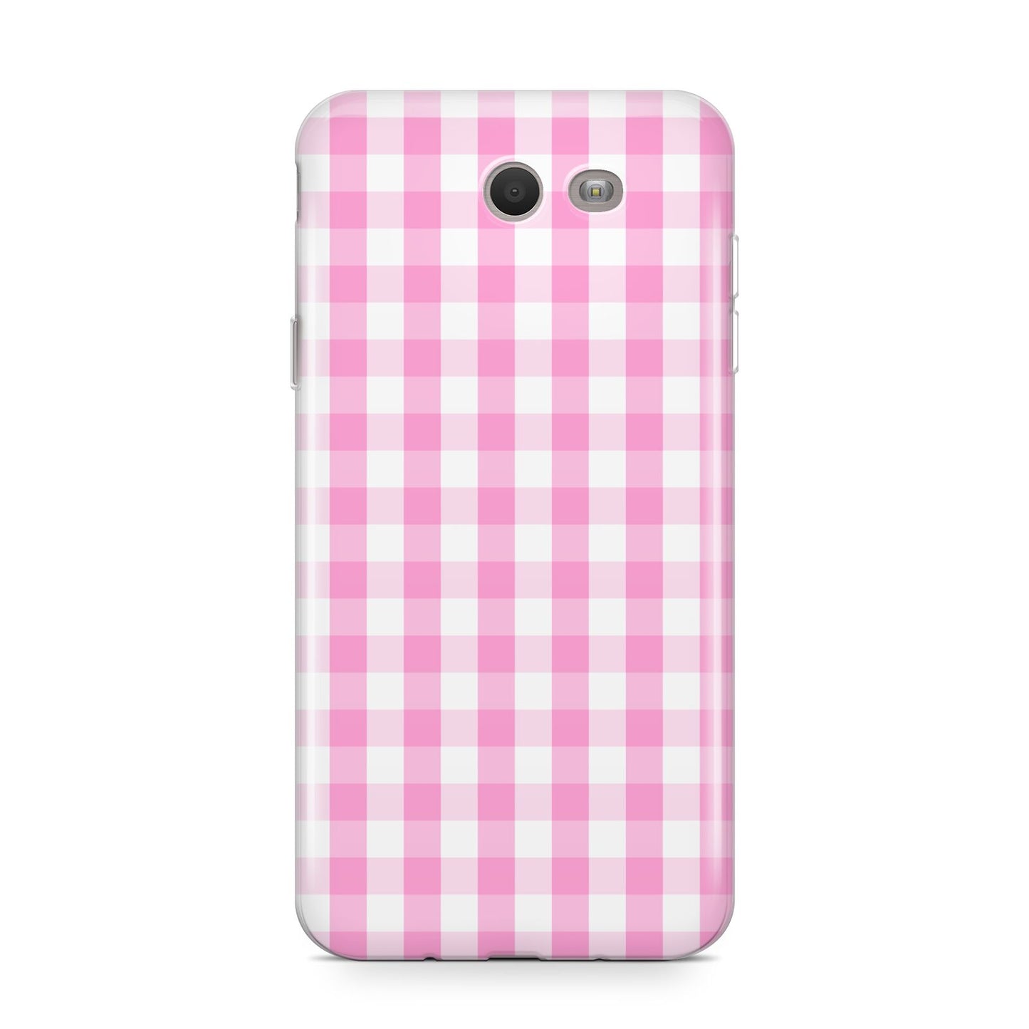 Pink Gingham Check Samsung Galaxy J7 2017 Case
