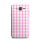 Pink Gingham Check Samsung Galaxy J7 Case