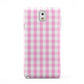Pink Gingham Check Samsung Galaxy Note 3 Case
