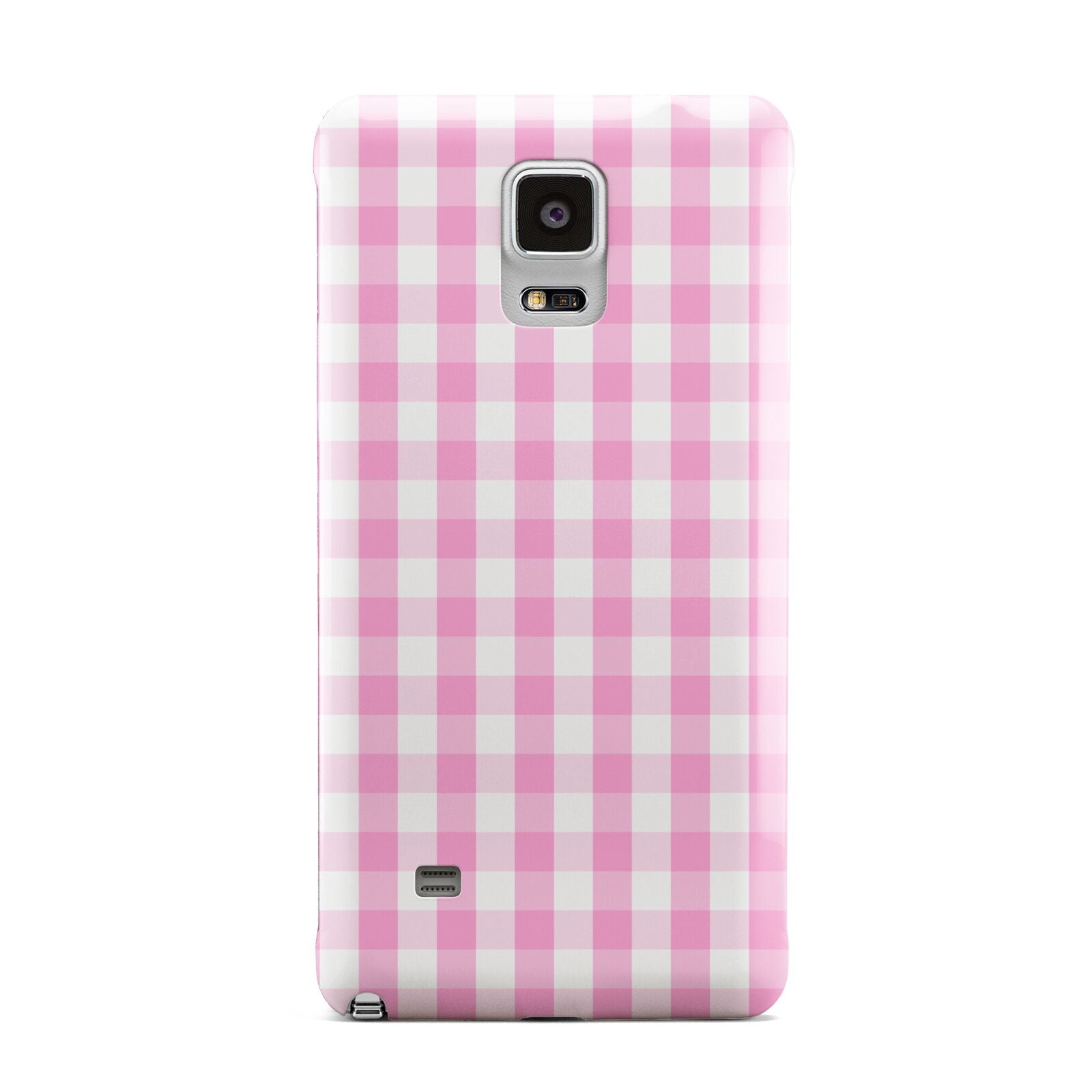 Pink Gingham Check Samsung Galaxy Note 4 Case