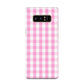 Pink Gingham Check Samsung Galaxy Note 8 Case
