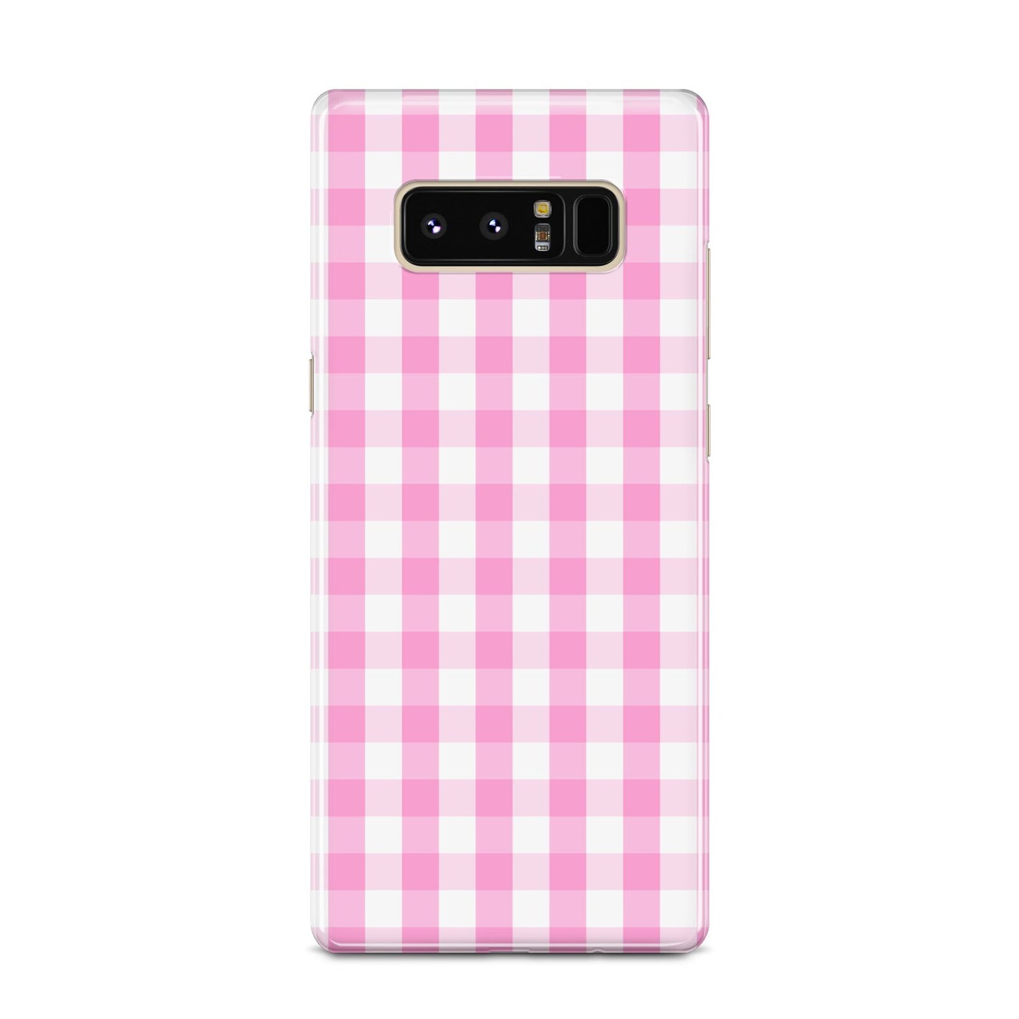 Pink Gingham Check Samsung Galaxy Note 8 Case