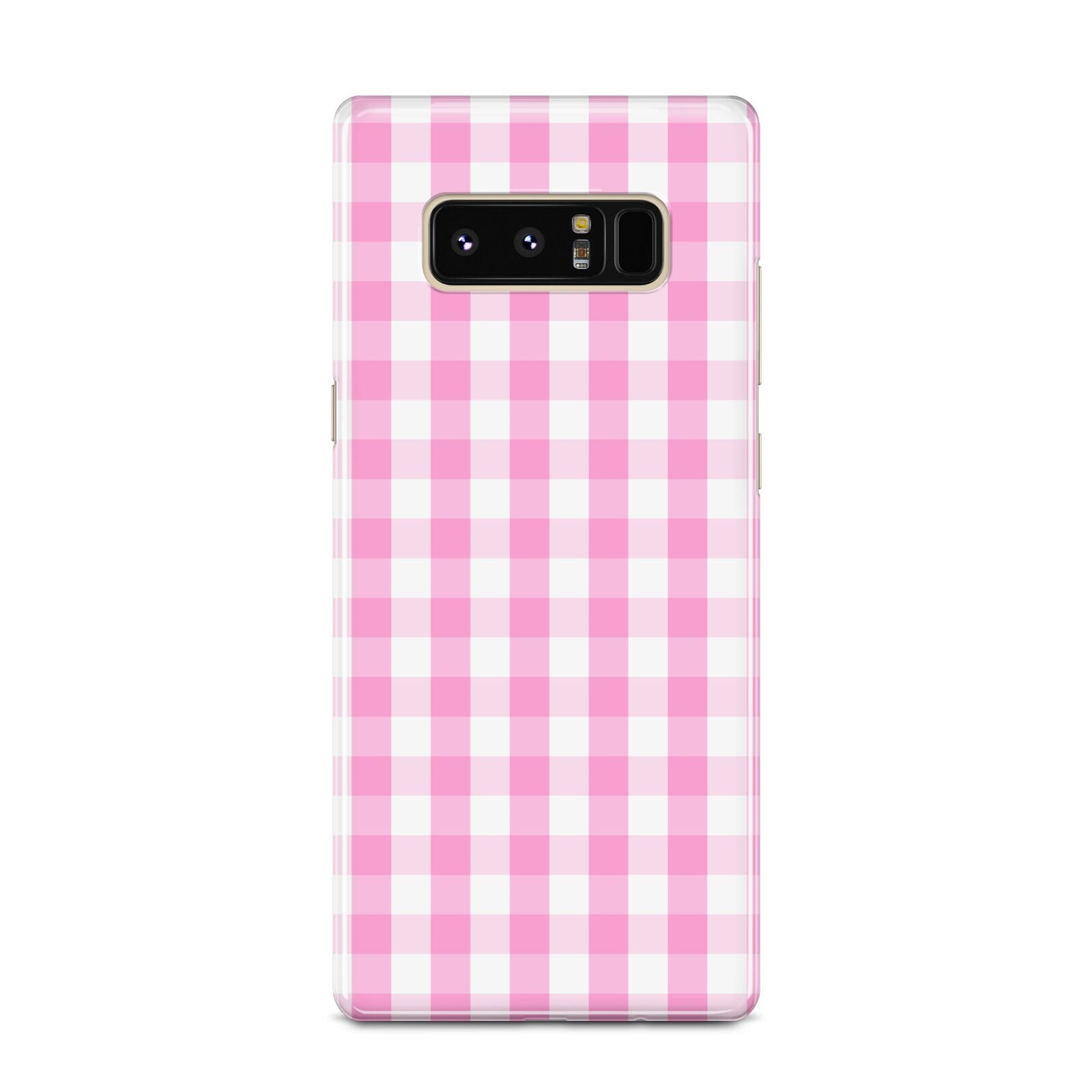Pink Gingham Check Samsung Galaxy Note 8 Case