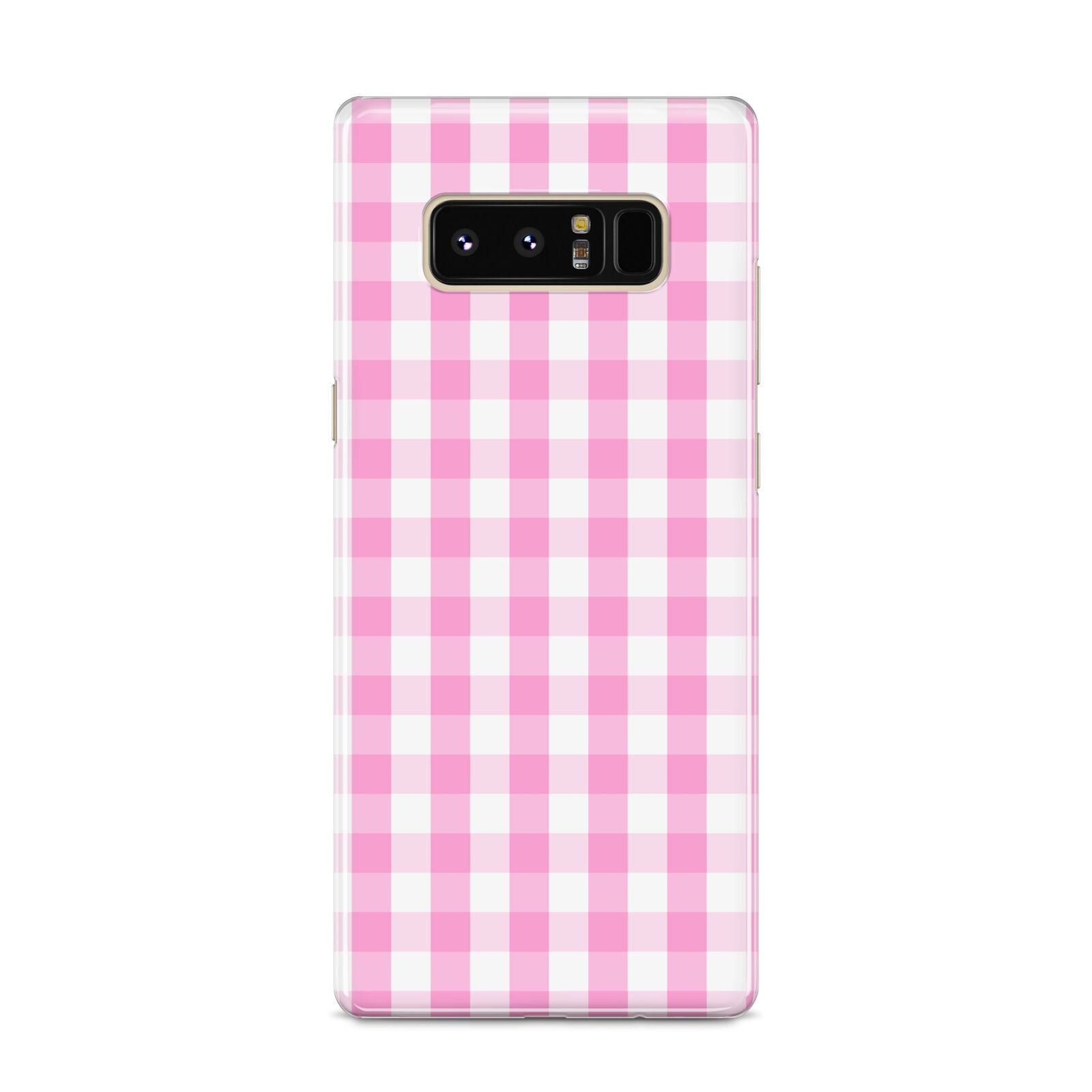 Pink Gingham Check Samsung Galaxy S8 Case