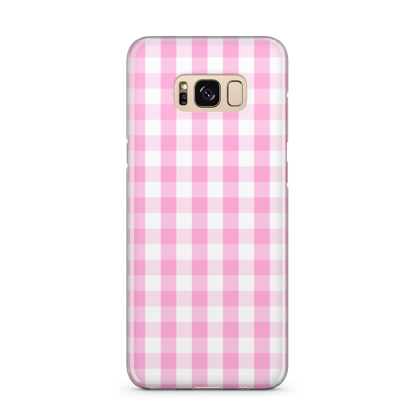 Pink Gingham Check Samsung Galaxy S8 Plus Case
