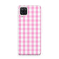 Pink Gingham Check Samsung M12 Case