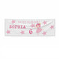 Pink Princess Personalised Birthday 3x1 Paper Banner