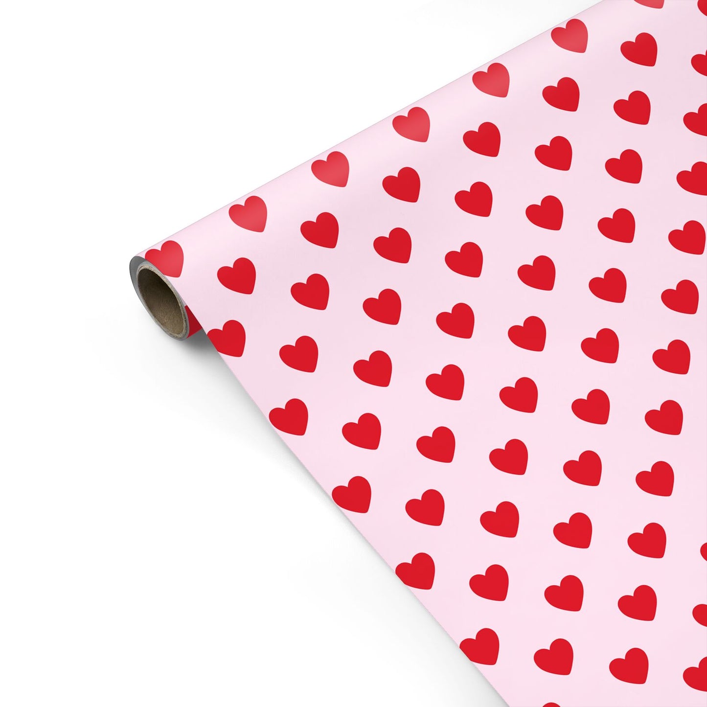 Pink and Red Heart Valentine Personalised Gift Wrap