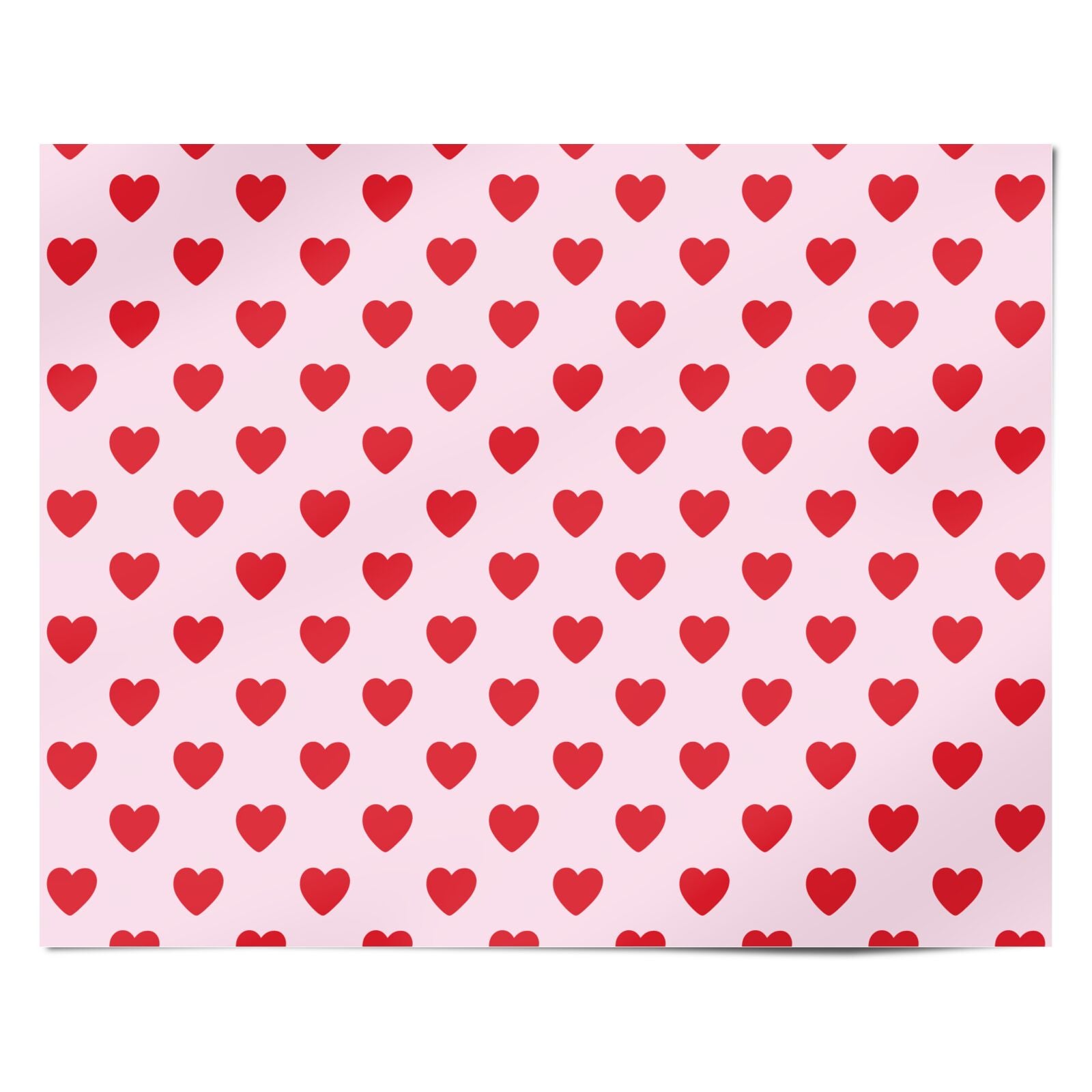 Pink and Red Heart Valentine Personalised Wrapping Paper Alternative