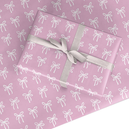 Pretty Bow Custom Wrapping Paper