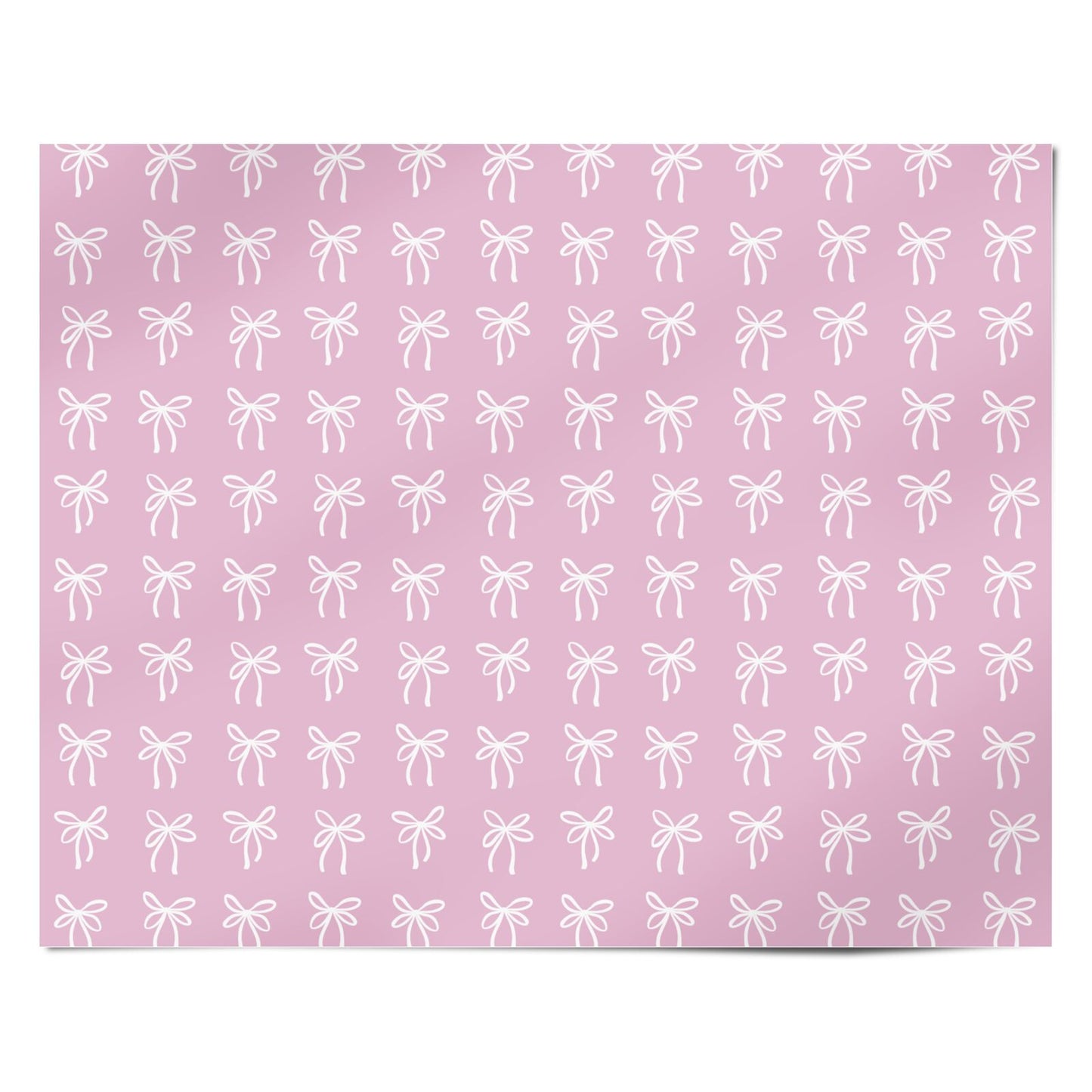 Pretty Bow Personalised Wrapping Paper Alternative