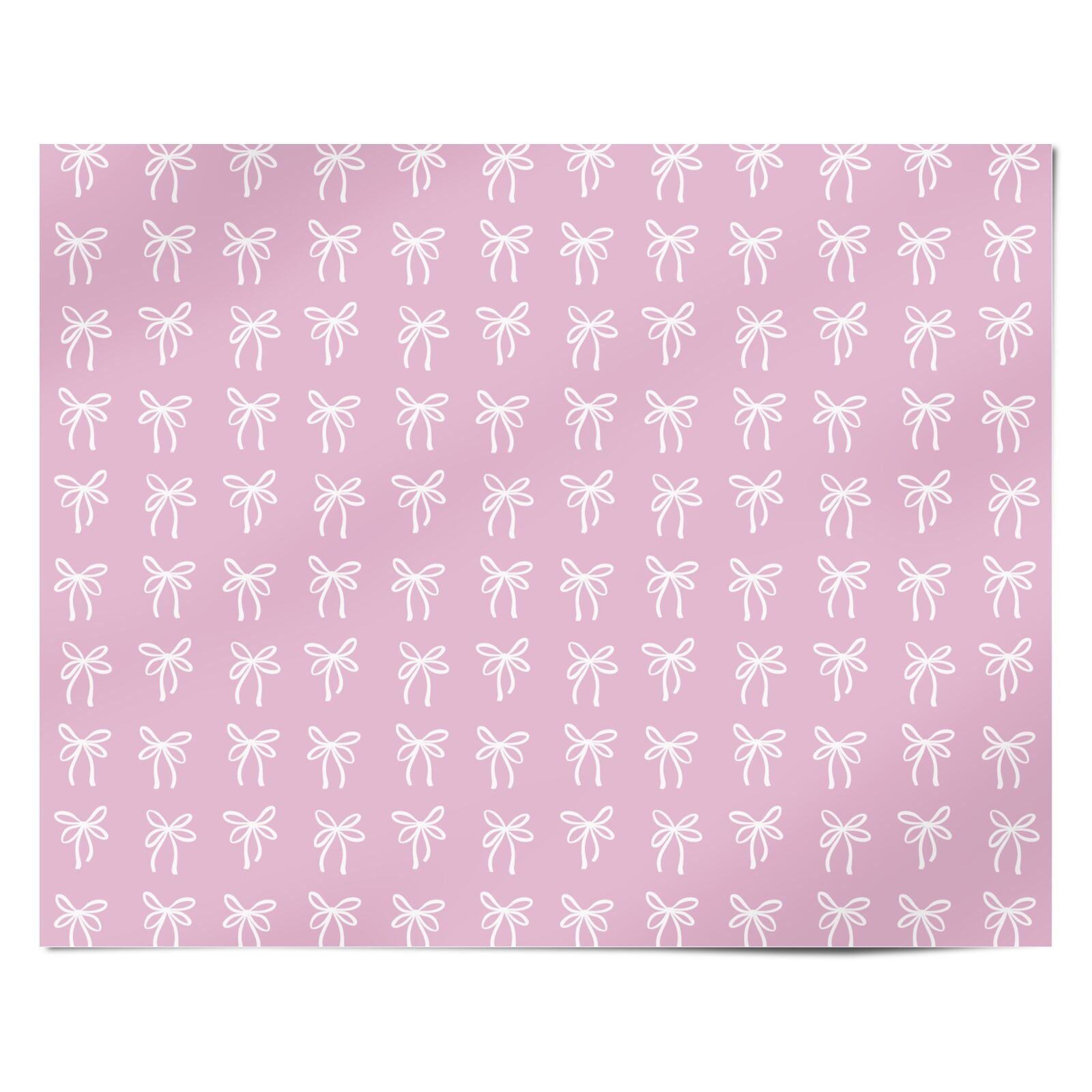 Pretty Bow Personalised Wrapping Paper Alternative
