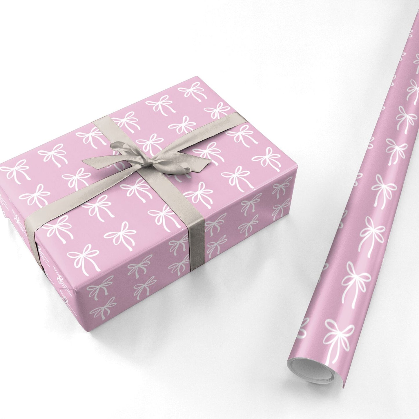 Pretty Bow Personalised Wrapping Paper