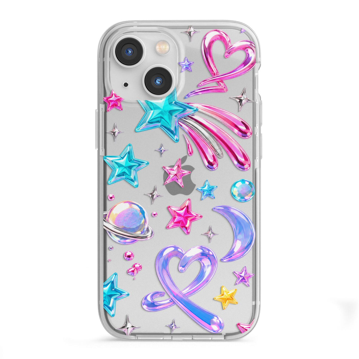 Prism Pop iPhone 13 Mini TPU Impact Case with White Edges