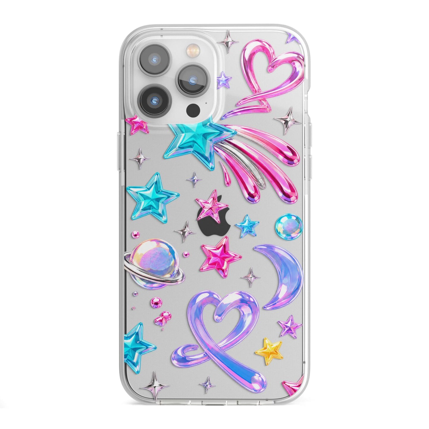 Prism Pop iPhone 13 Pro Max TPU Impact Case with White Edges