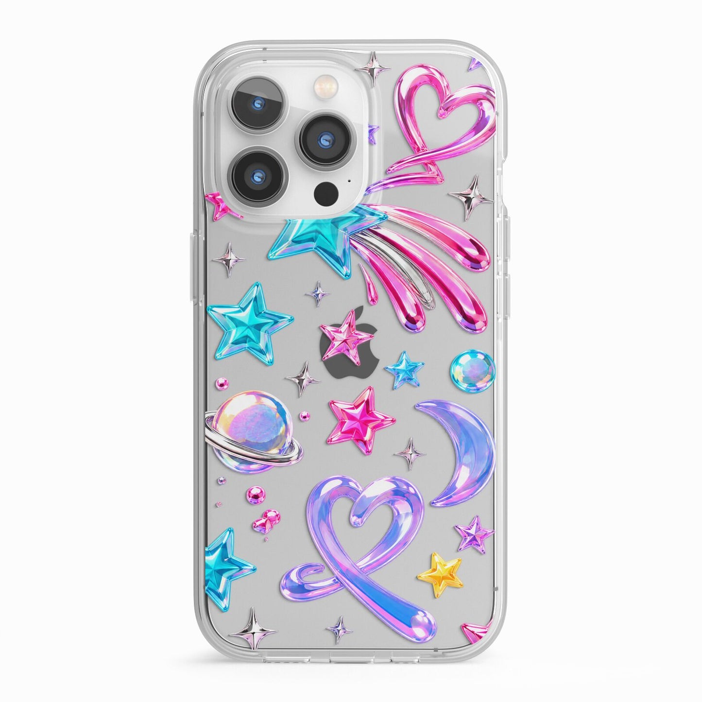 Prism Pop iPhone 13 Pro TPU Impact Case with White Edges