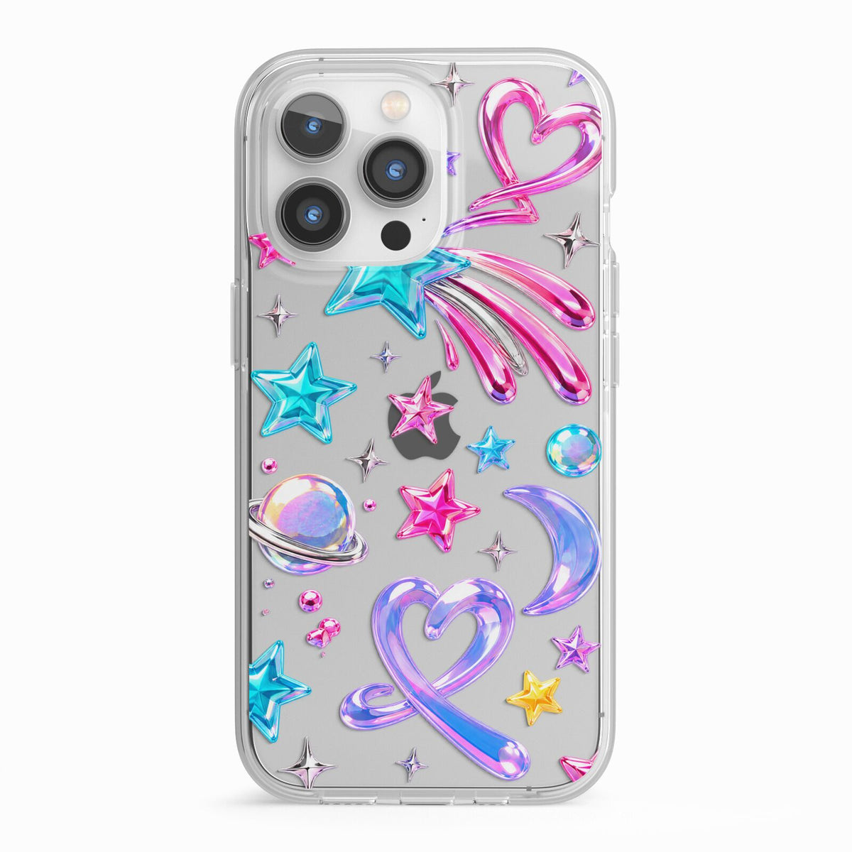 Prism Pop iPhone 13 Pro TPU Impact Case with White Edges
