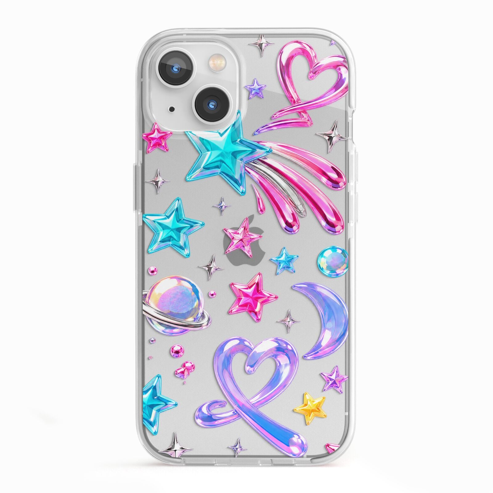 Prism Pop iPhone 13 TPU Impact Case with White Edges