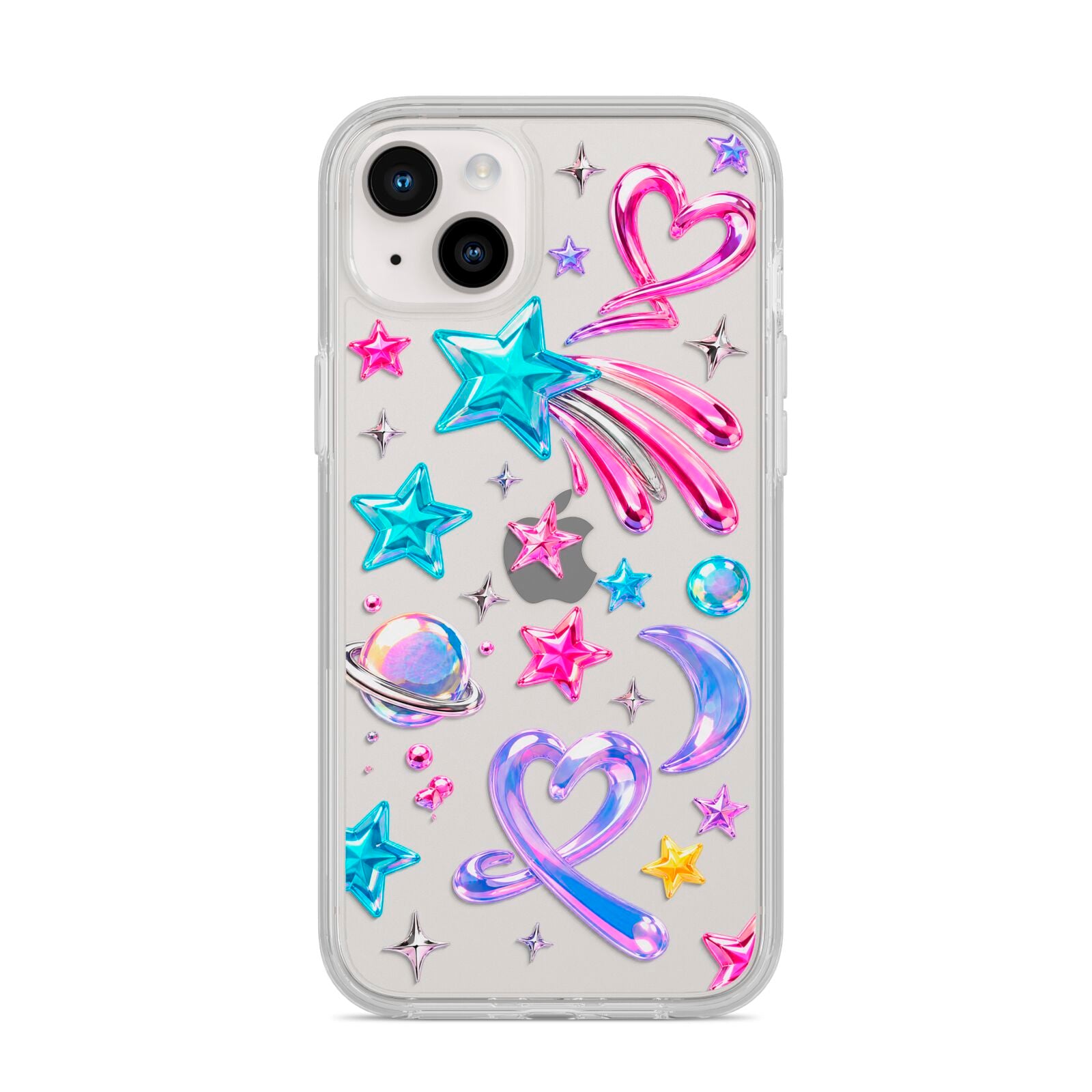 Prism Pop iPhone 14 Plus Clear Tough Case Starlight