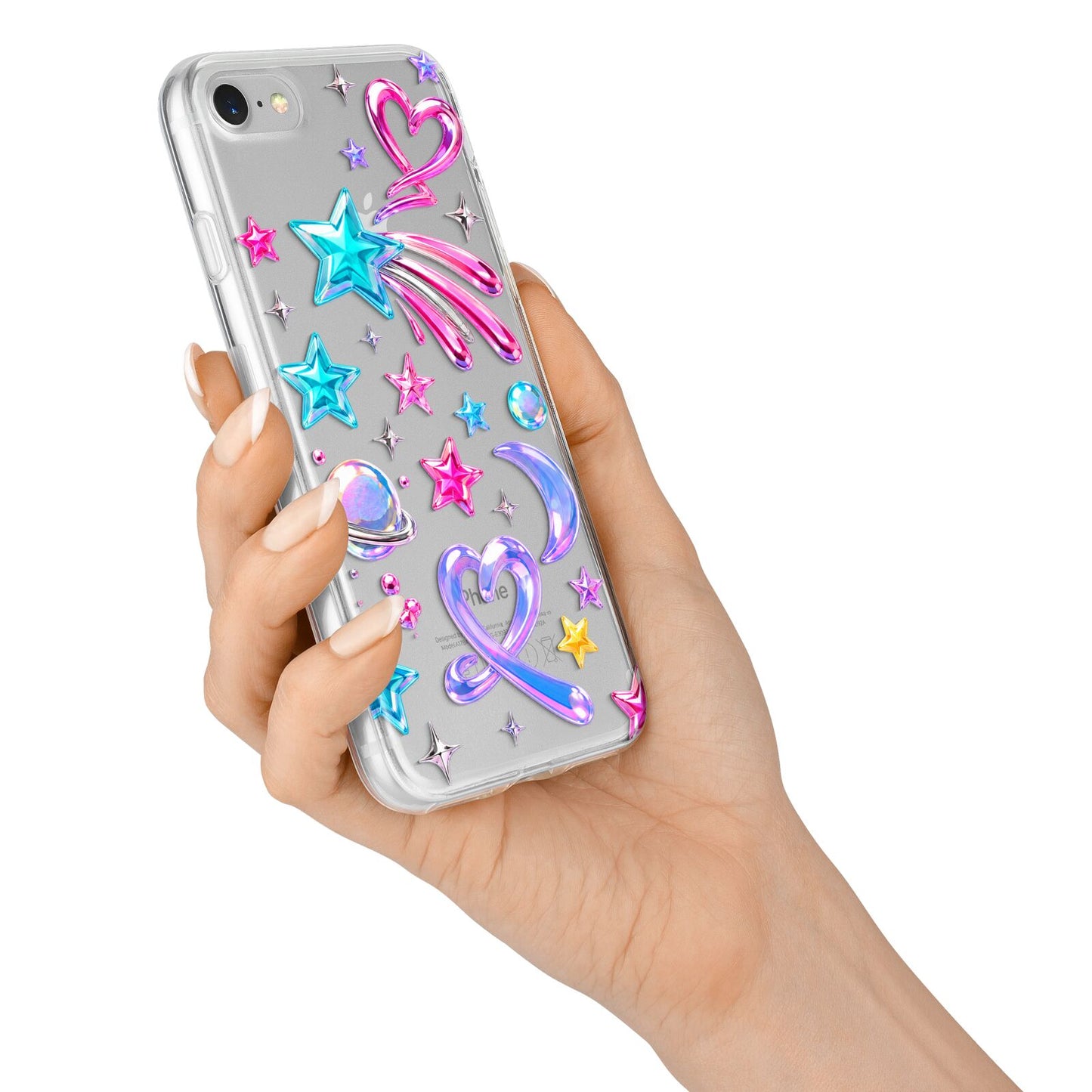 Prism Pop iPhone 7 Bumper Case on Silver iPhone Alternative Image