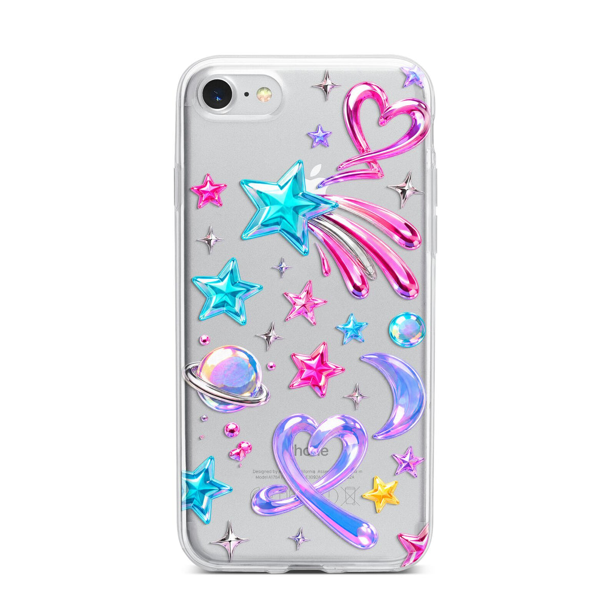 Prism Pop iPhone 7 Bumper Case on Silver iPhone