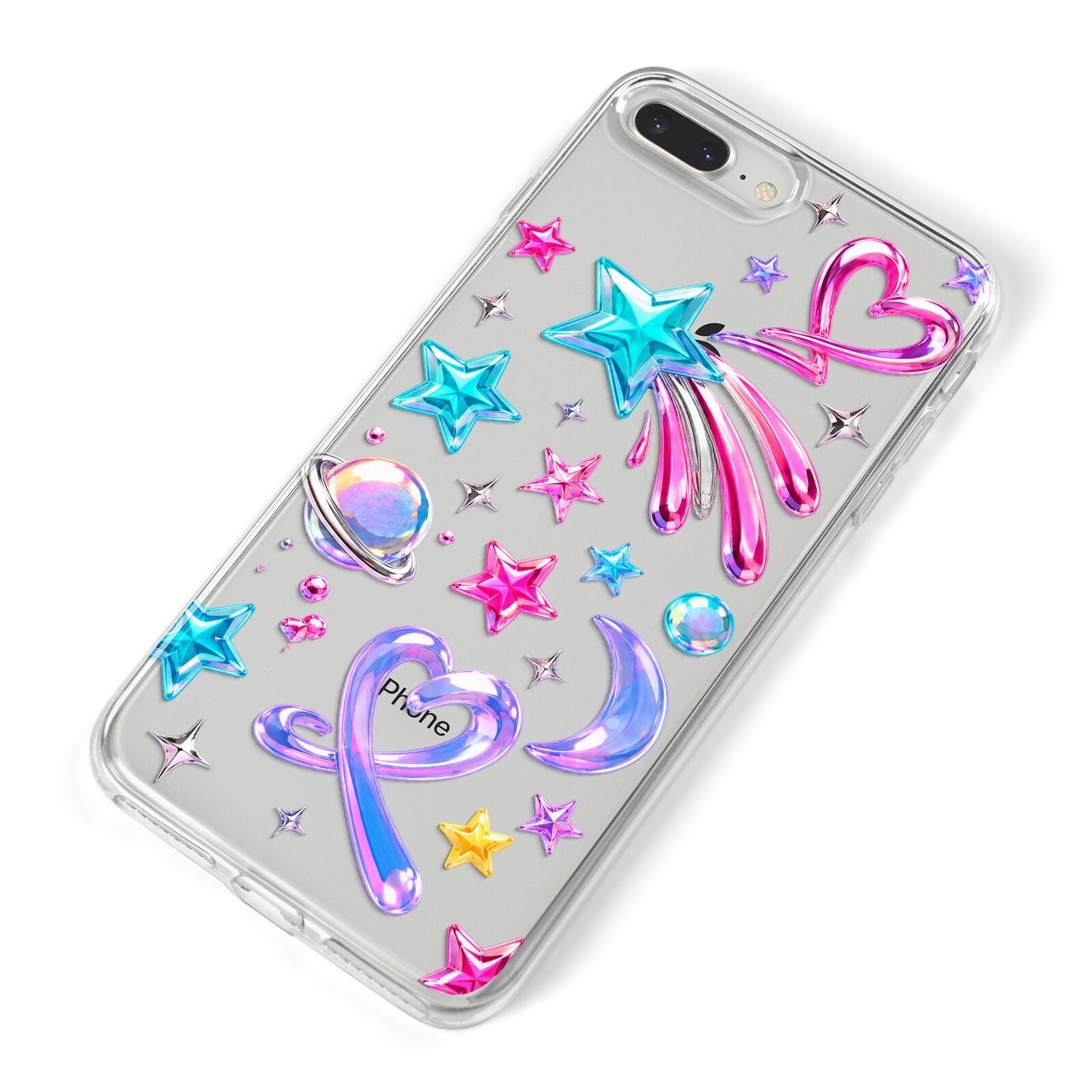 Prism Pop iPhone 8 Plus Bumper Case on Silver iPhone Alternative Image