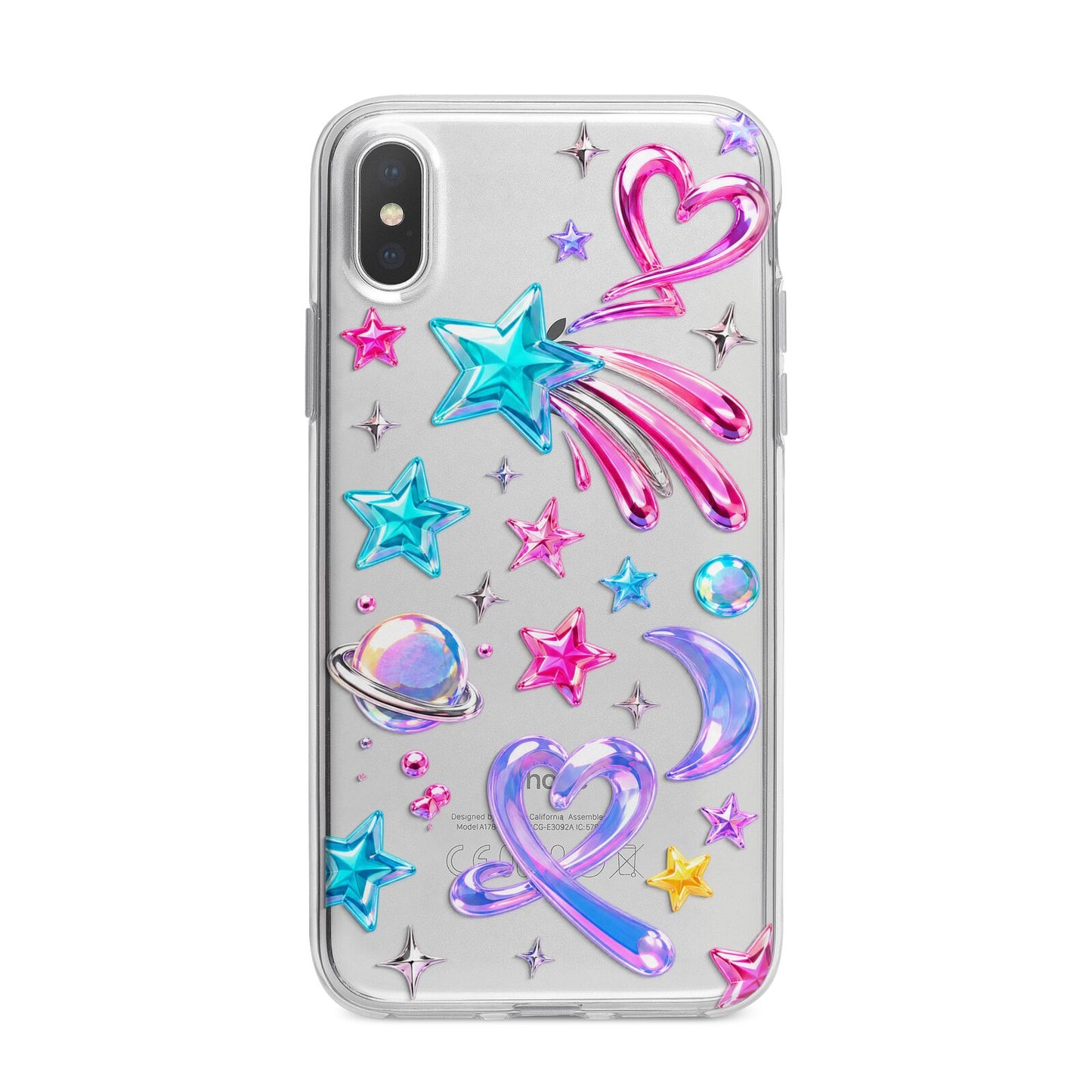 Prism Pop iPhone X Bumper Case on Silver iPhone Alternative Image 1