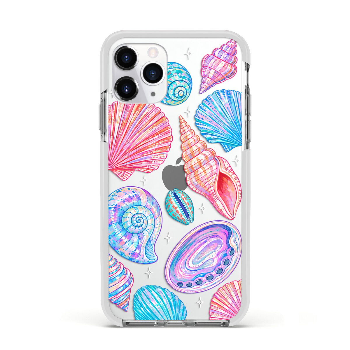 Prismatic Tide Apple iPhone 11 Pro in Silver with White Impact Case