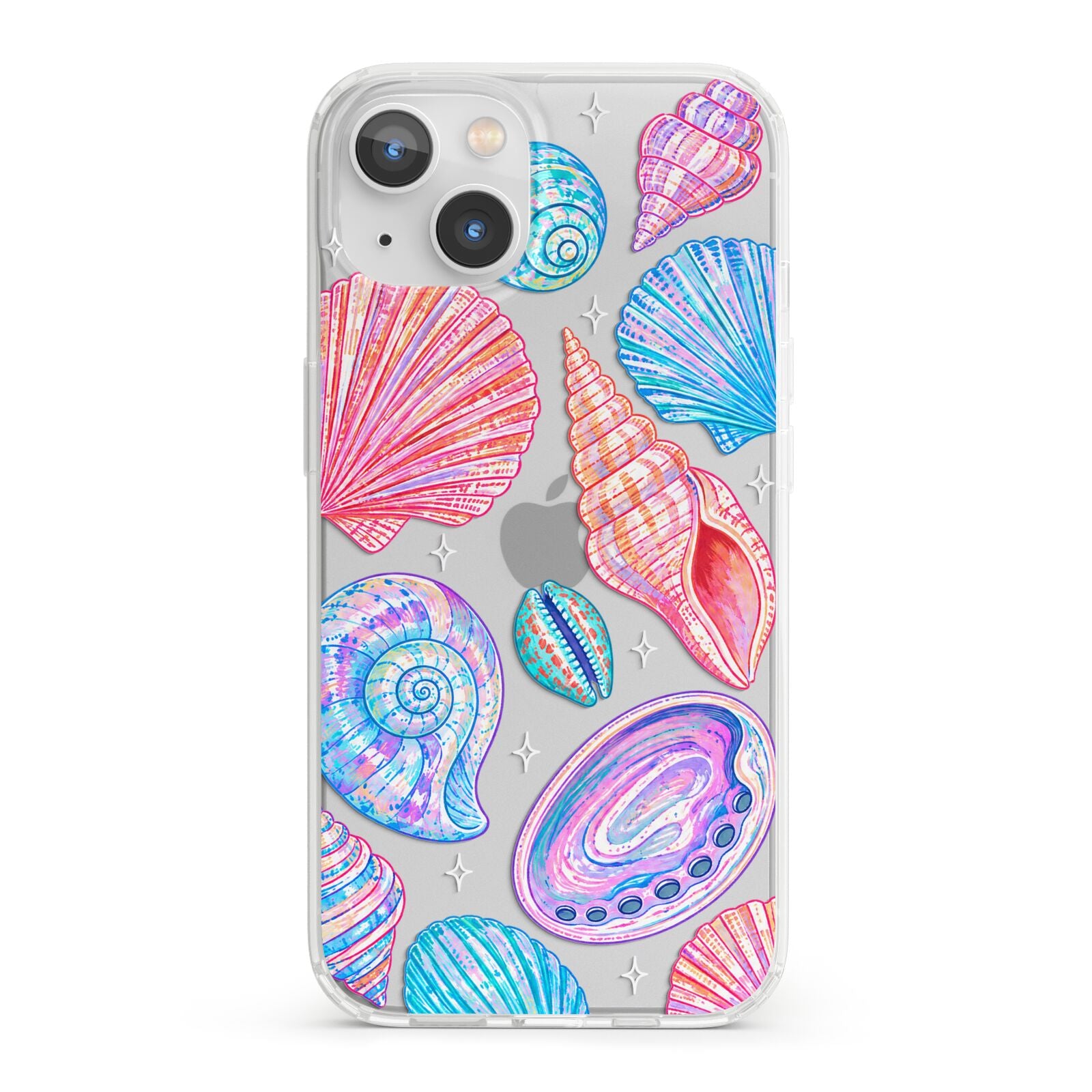 Prismatic Tide iPhone 13 Clear Bumper Case
