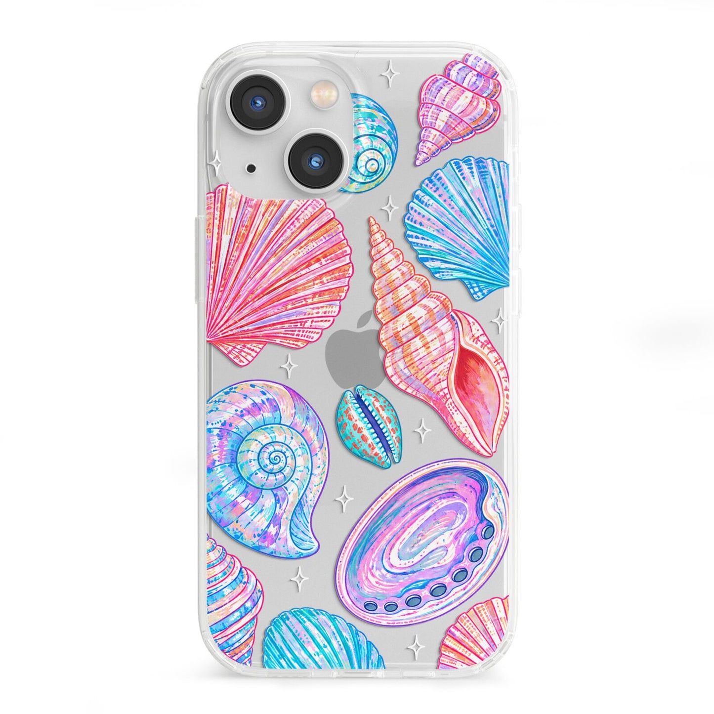Prismatic Tide iPhone 13 Mini Clear Bumper Case