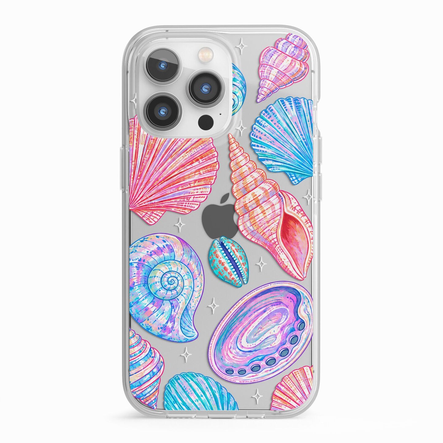 Prismatic Tide iPhone 13 Pro TPU Impact Case with White Edges