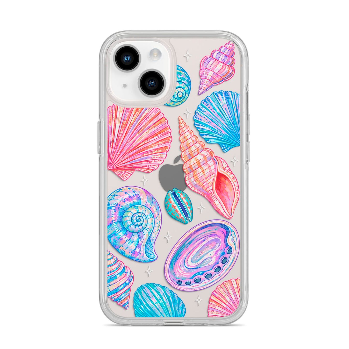 Prismatic Tide iPhone 14 Clear Tough Case Starlight