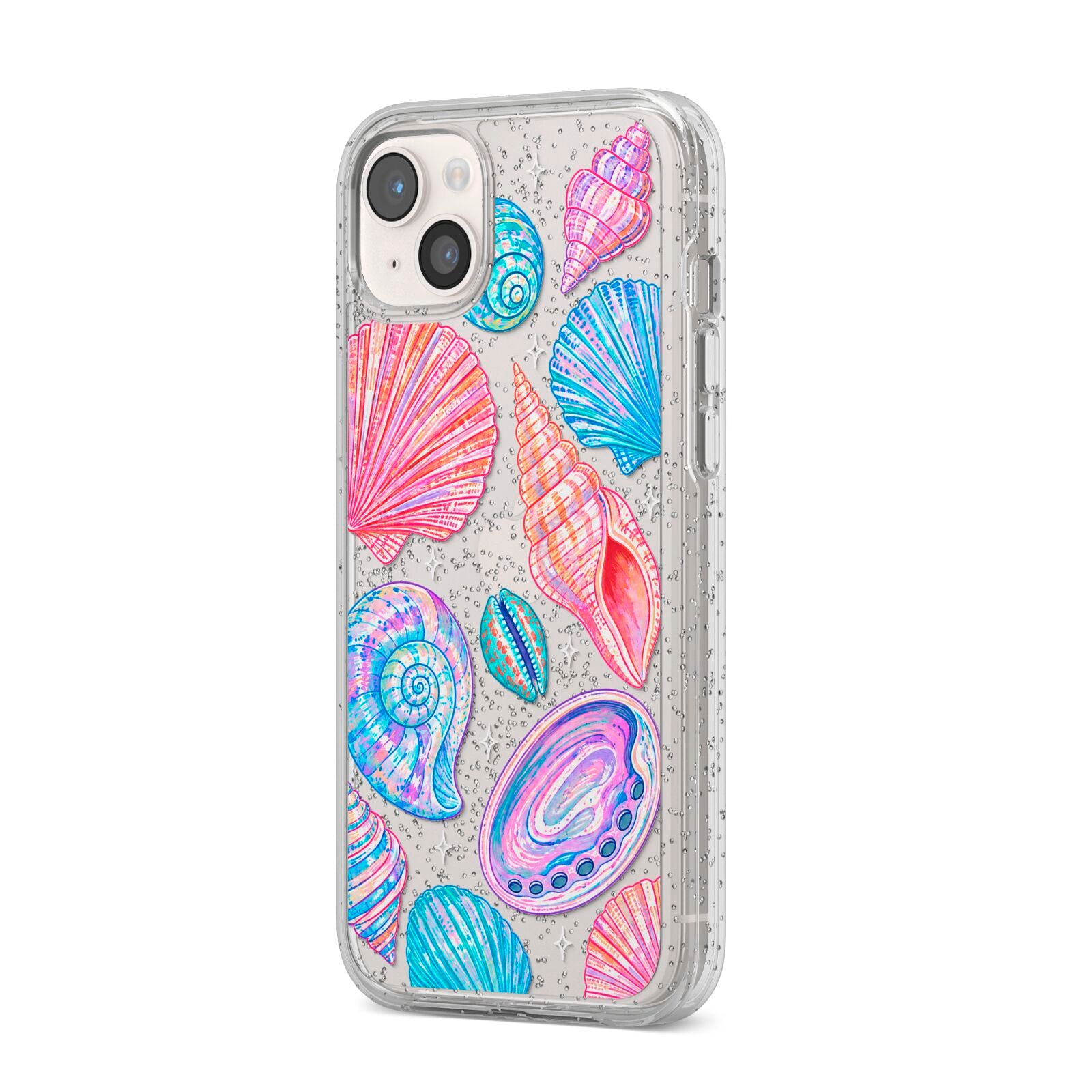 Prismatic Tide iPhone 14 Plus Glitter Tough Case Starlight Angled Image