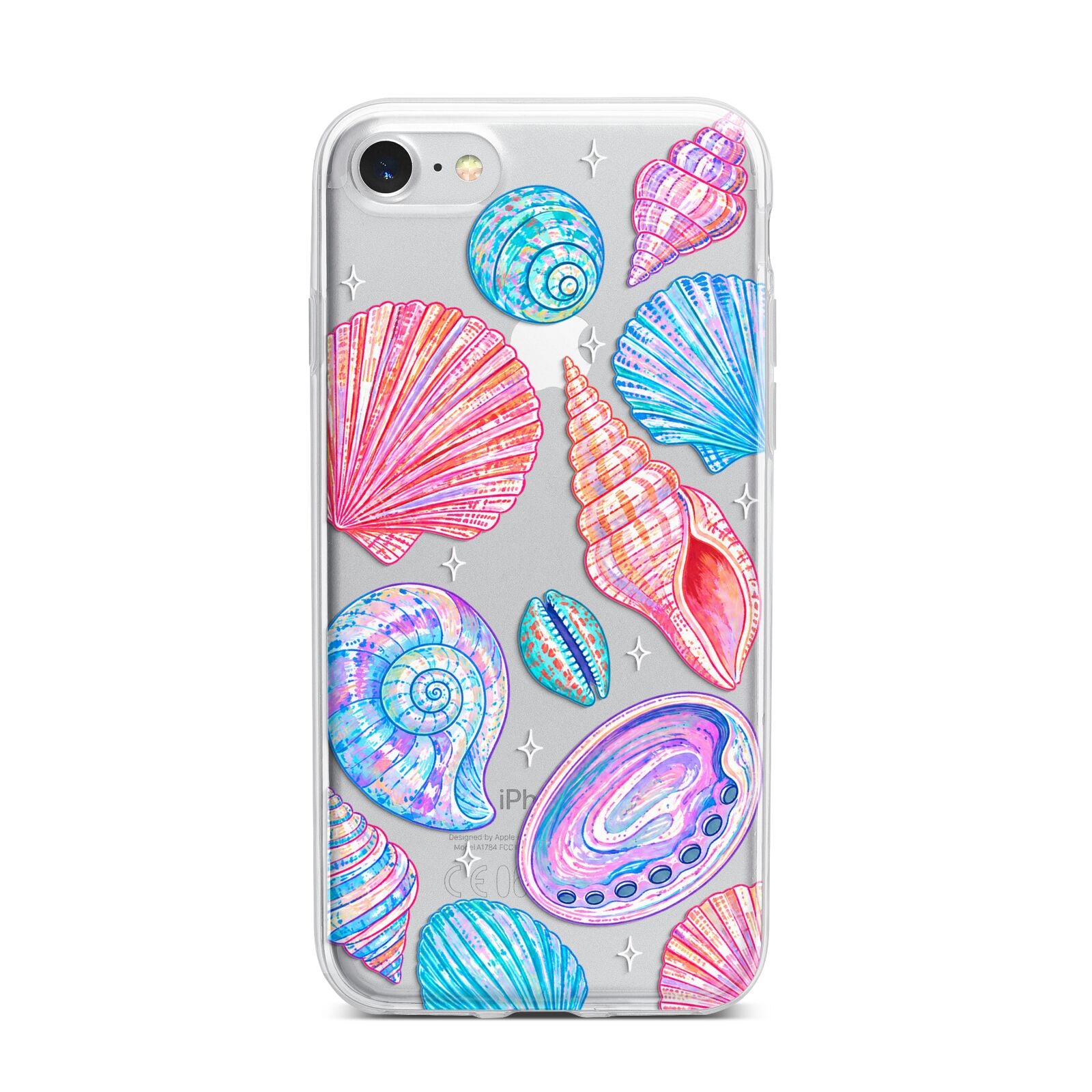 Prismatic Tide iPhone 7 Bumper Case on Silver iPhone