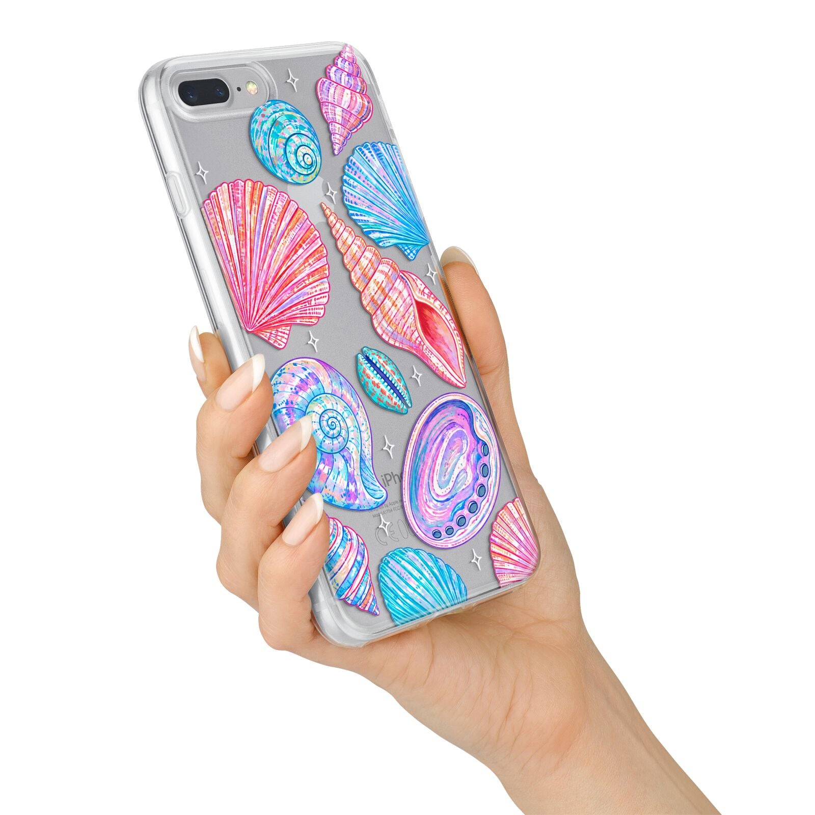 Prismatic Tide iPhone 7 Plus Bumper Case on Silver iPhone Alternative Image