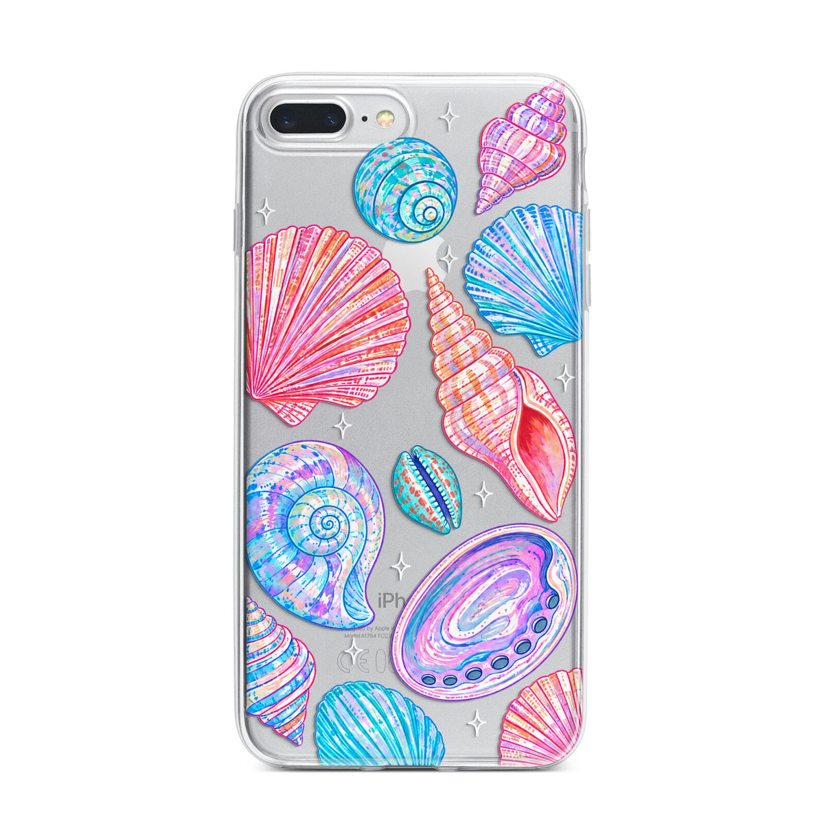 Prismatic Tide iPhone 7 Plus Bumper Case on Silver iPhone