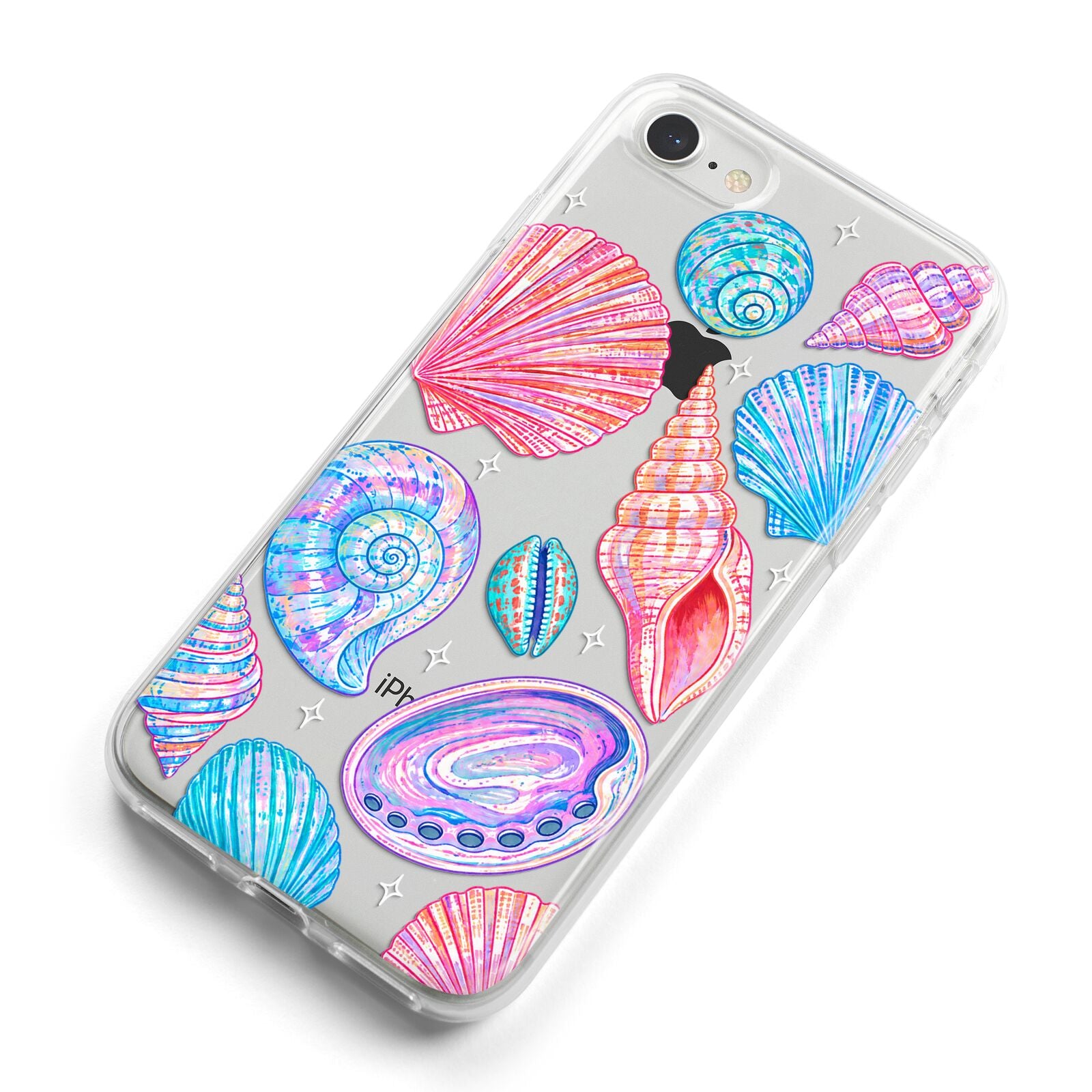 Prismatic Tide iPhone 8 Bumper Case on Silver iPhone Alternative Image