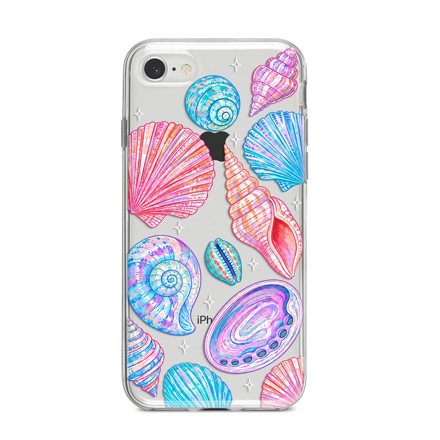 Prismatic Tide iPhone 8 Bumper Case on Silver iPhone