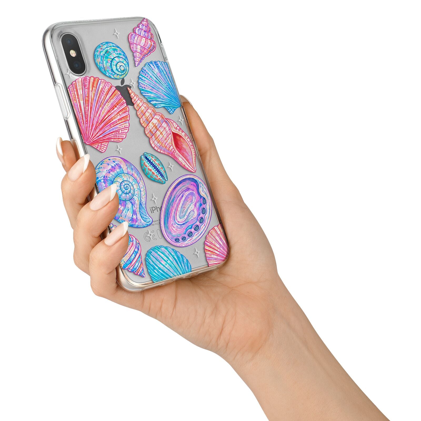 Prismatic Tide iPhone X Bumper Case on Silver iPhone Alternative Image 2