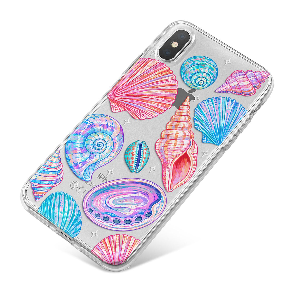 Prismatic Tide iPhone X Bumper Case on Silver iPhone